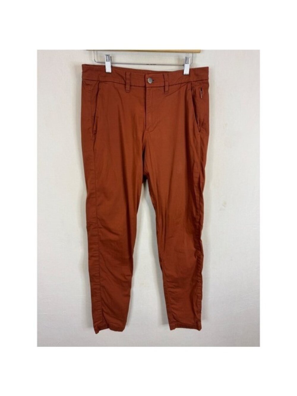 Lululemon Commission Slim-Fit Pant Burnt Orange Rust Mens Size 30X32